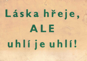 Sken originální cedule z první republiky s textem.